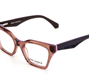 Enni Marco 🇮🇹 Square ( Made in Italy ) Women Optical Frames