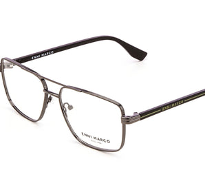 Enni Marco 🇮🇹 ( Made in Italy ) Square Men's Optical Frame - نضاره دوت كوم | رقم 1 للنظارات الأصليه في مصر