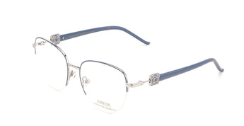 Enni Marco 🇮🇹 ( Made in Italy ) Square Women's Optical Frame Half Rim - نضاره دوت كوم | رقم 1 للنظارات الأصليه في مصر