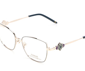 Enni Marco 🇮🇹 ( Made in Italy ) Cat Eye Women's Optical Frame Rimless