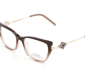 Enni Marco 🇮🇹 ( Made in Italy ) Cat Eye Women's Optical Frame Rimless