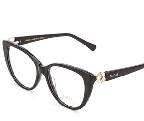 Enni Marco 🇮🇹 ( Made in Italy ) Cat Eye Women's Optical Frame Rimless