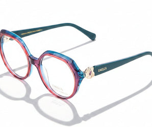 Enni Marco 🇮🇹 ( Made in Italy ) Round Women's Optical Frame1