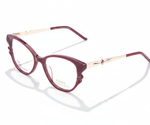 Enni Marco 🇮🇹 ( Made in Italy ) Cat Eye Women's Optical Frame - نضاره دوت كوم | رقم 1 للنظارات الأصليه في مصر