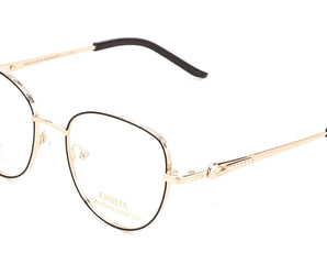 Enni Marco 🇮🇹 ( Made in Italy ) Square Women's Optical Frame GOLD 23 Karat - نضاره دوت كوم | رقم 1 للنظارات الأصليه في مصر