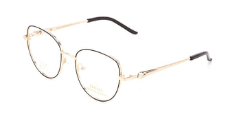 Enni Marco 🇮🇹 ( Made in Italy ) Square Women's Optical Frame GOLD 23 Karat - نضاره دوت كوم | رقم 1 للنظارات الأصليه في مصر