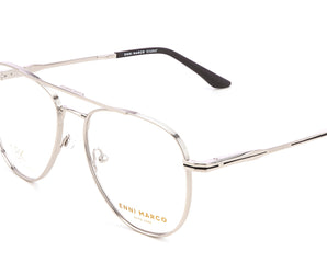 Enni Marco 🇮🇹 ( Made in Italy ) Aviator Men's Optical Frame