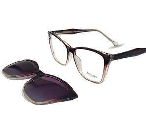 Gestapo Cat Eye Women Clip on Polarized