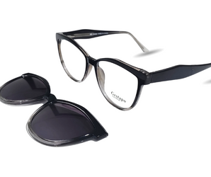 Gestapo Cat Eye Women Clip on Polarized