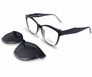 Gestapo Cat Eye Optical Women Clip on Polarized - نضاره دوت كوم | رقم 1 للنظارات الأصليه في مصر