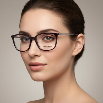 Mario Rossi 🇮🇹 ( Made in Italy ) Square Women's Optical Frame - نضاره دوت كوم | رقم 1 للنظارات الأصليه في مصر