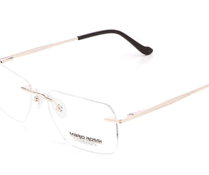 Mario Rossi 🇮🇹 ( Made in Italy ) Square Men's Optical Frames Rimless