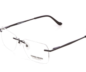 Mario Rossi 🇮🇹 ( Made in Italy ) Square Men's Optical Frames Rimless