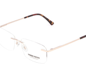 Mario Rossi 🇮🇹 ( Made in Italy ) Square Men's Optical Frames Rimless