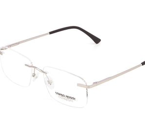 Mario Rossi 🇮🇹 ( Made in Italy ) Square Men's Optical Frames Rimless