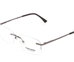 Mario Rossi 🇮🇹 ( Made in Italy ) Square Men's Optical Frames Rimless - نضاره دوت كوم | رقم 1 للنظارات الأصليه في مصر