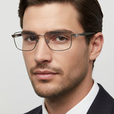 Mario Rossi 🇮🇹 ( Made in Italy ) Square Men's Optical Frames - نضاره دوت كوم | رقم 1 للنظارات الأصليه في مصر