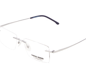 Mario Rossi 🇮🇹 ( Made in Italy ) Square Men's Optical Frames Rimless