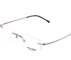 Mario Rossi 🇮🇹 ( Made in Italy ) Square Men's Optical Frames Rimless