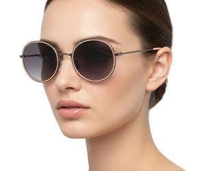 Mario Rossi 🇮🇹 ( Made in Italy ) Round Women's Sunglasses(UV) - نضاره دوت كوم | رقم 1 للنظارات الأصليه في مصر