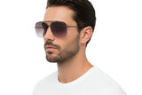 🇮🇹 Mario Rossi 🇮🇹 ( Made in Italy ) Square Men's Sunglasses(UV) - نضاره دوت كوم | رقم 1 للنظارات الأصليه في مصر