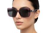 🇮🇹 Mario Rossi 🇮🇹 ( Made in Italy ) square Women's Sunglasses(UV) - نضاره دوت كوم | رقم 1 للنظارات الأصليه في مصر