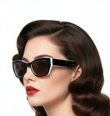 🇮🇹 Mario Rossi 🇮🇹 ( Made in Italy ) Cat Eye Women's Sunglasses Polarized(UV400) - نضاره دوت كوم | رقم 1 للنظارات الأصليه في مصر