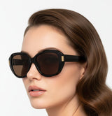 🇮🇹 Mario Rossi 🇮🇹 ( Made in Italy ) Square Women's Sunglasses Polarized(UV400) - نضاره دوت كوم | رقم 1 للنظارات الأصليه في مصر