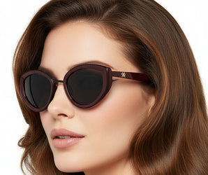 🇮🇹 Mario Rossi 🇮🇹 ( Made in Italy ) Cat Eye Women's Sunglasses Polarized(UV400) - نضاره دوت كوم | رقم 1 للنظارات الأصليه في مصر