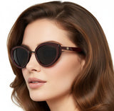 🇮🇹 Mario Rossi 🇮🇹 ( Made in Italy ) Cat Eye Women's Sunglasses Polarized(UV400) - نضاره دوت كوم | رقم 1 للنظارات الأصليه في مصر