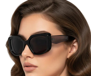 🇮🇹 Mario Rossi 🇮🇹 ( Made in Italy ) Square Women's Sunglasses Polarized(UV400) - نضاره دوت كوم | رقم 1 للنظارات الأصليه في مصر