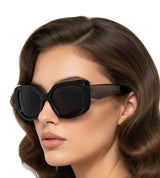 🇮🇹 Mario Rossi 🇮🇹 ( Made in Italy ) Square Women's Sunglasses Polarized(UV400) - نضاره دوت كوم | رقم 1 للنظارات الأصليه في مصر