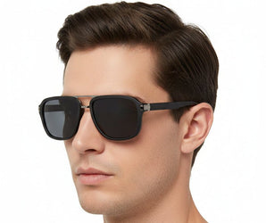 🇮🇹 Mario Rossi 🇮🇹 ( Made in Italy ) Square Men's Sunglasses Polarized (UV400) - نضاره دوت كوم | رقم 1 للنظارات الأصليه في مصر