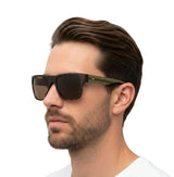🇮🇹 Mario Rossi 🇮🇹 ( Made in Italy ) Square Men's Sunglasses Polarized (UV400) - نضاره دوت كوم | رقم 1 للنظارات الأصليه في مصر