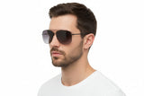 🇮🇹 Mario Rossi 🇮🇹 ( Made in Italy ) Square Men's Sunglasses(UV) - نضاره دوت كوم | رقم 1 للنظارات الأصليه في مصر