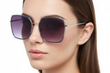 🇮🇹 Mario Rossi 🇮🇹 ( Made in Italy ) square Women's Sunglasses(UV) - نضاره دوت كوم | رقم 1 للنظارات الأصليه في مصر