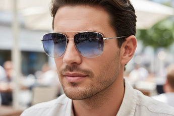 🇮🇹 Mario Rossi 🇮🇹 ( Made in Italy ) Square Men's Sunglasses(UV) - نضاره دوت كوم | رقم 1 للنظارات الأصليه في مصر