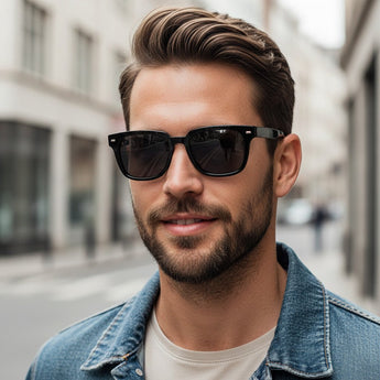 🇮🇹 Mario Rossi 🇮🇹 ( Made in Italy ) Square Men's Sunglasses(UV) - نضاره دوت كوم | رقم 1 للنظارات الأصليه في مصر