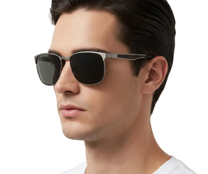 Mario Rossi 🇮🇹 ( Made in Italy ) Square Men's Sunglasses(UV) Polarized lens - نضاره دوت كوم | رقم 1 للنظارات الأصليه في مصر
