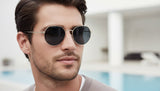 🇮🇹 Mario Rossi 🇮🇹 ( Made in Italy ) Round Unisex Sunglasses(UV) - نضاره دوت كوم | رقم 1 للنظارات الأصليه في مصر