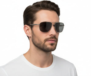 Mario Rossi 🇮🇹 ( Made in Italy ) Square Men's Sunglasses(UV) - نضاره دوت كوم | رقم 1 للنظارات الأصليه في مصر