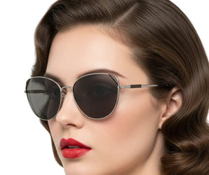 🇮🇹 Mario Rossi 🇮🇹 ( Made in Italy ) Cat Eye Women's Sunglasses Polarized(UV400) - نضاره دوت كوم | رقم 1 للنظارات الأصليه في مصر