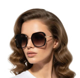🇮🇹 Mario Rossi 🇮🇹 ( Made in Italy ) Square Women's Sunglasses (UV400) - نضاره دوت كوم | رقم 1 للنظارات الأصليه في مصر