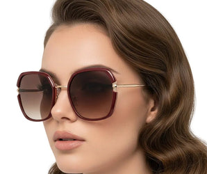 🇮🇹 Mario Rossi 🇮🇹 ( Made in Italy ) Square Women's Sunglasses (UV400) - نضاره دوت كوم | رقم 1 للنظارات الأصليه في مصر