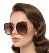🇮🇹 Mario Rossi 🇮🇹 ( Made in Italy ) Square Women's Sunglasses (UV400) - نضاره دوت كوم | رقم 1 للنظارات الأصليه في مصر