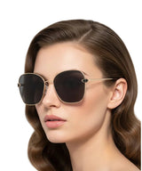🇮🇹 Mario Rossi 🇮🇹 ( Made in Italy ) Square Women's Sunglasses Polarized(UV400) - نضاره دوت كوم | رقم 1 للنظارات الأصليه في مصر