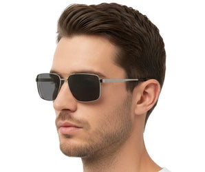 🇮🇹 Mario Rossi 🇮🇹 ( Made in Italy ) Square Men's Sunglasses Polarized(UV400) - نضاره دوت كوم | رقم 1 للنظارات الأصليه في مصر