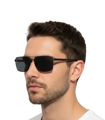 🇮🇹 Mario Rossi 🇮🇹 ( Made in Italy ) Square Men's Sunglasses Polarized(UV400) - نضاره دوت كوم | رقم 1 للنظارات الأصليه في مصر
