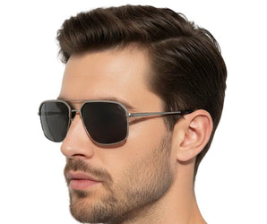 🇮🇹 Mario Rossi 🇮🇹 ( Made in Italy ) Square Men's Sunglasses Polarized(UV400) - نضاره دوت كوم | رقم 1 للنظارات الأصليه في مصر
