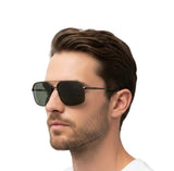 🇮🇹 Mario Rossi 🇮🇹 ( Made in Italy ) Square Men's Sunglasses Polarized(UV400) - نضاره دوت كوم | رقم 1 للنظارات الأصليه في مصر